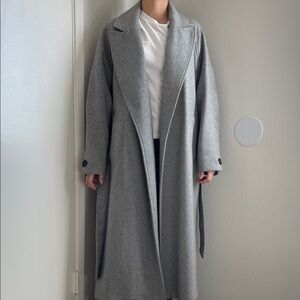 Women's Gray Long Coat